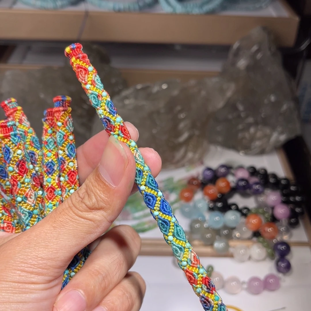 水晶手链未镶嵌编织绳001