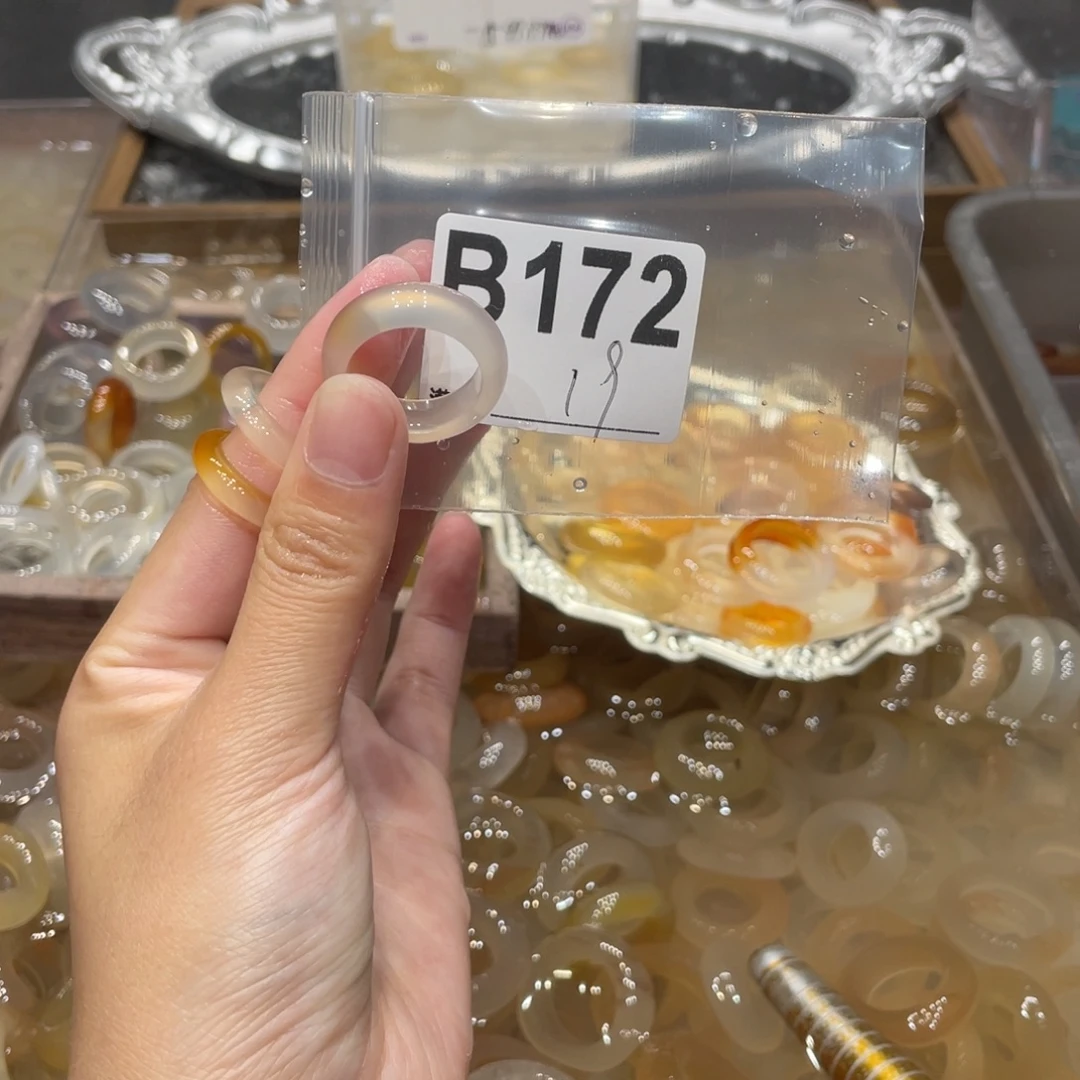 玛瑙/玉髓未镶嵌戒指172