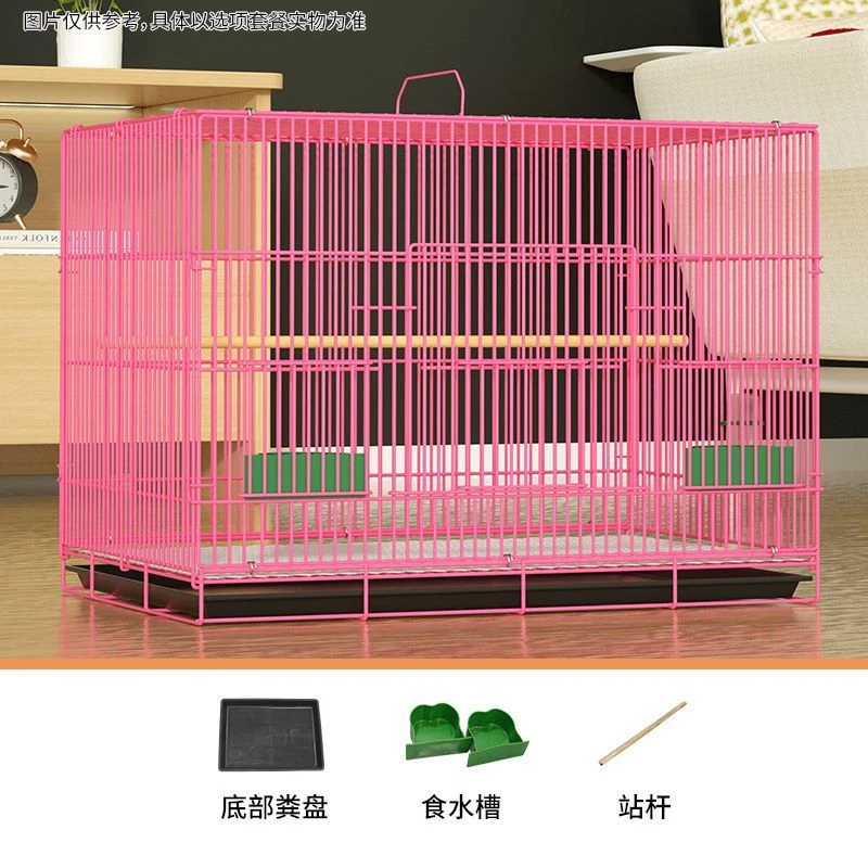 家用仓鼠笼子室内鹦鹉芦丁大空间便携笼外出加密鸡笼子鸡笼鸟笼子