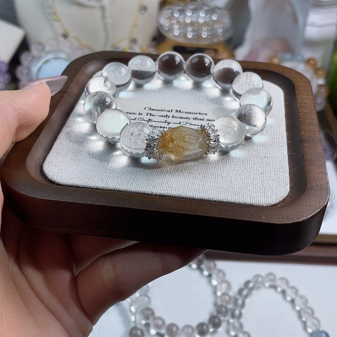 水晶手链未镶嵌白水晶