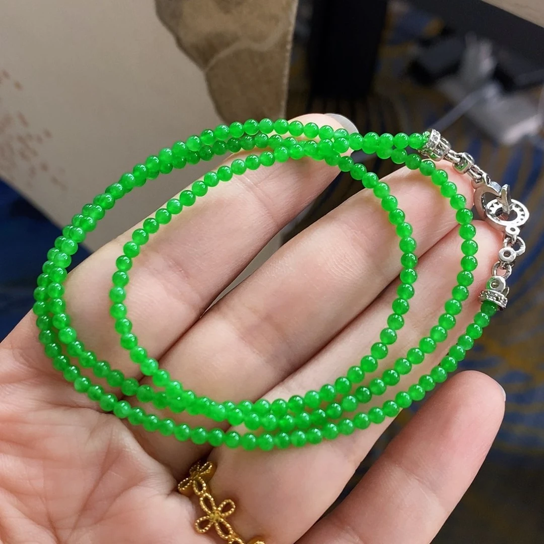 散珠翡翠高冰小绿米珠
