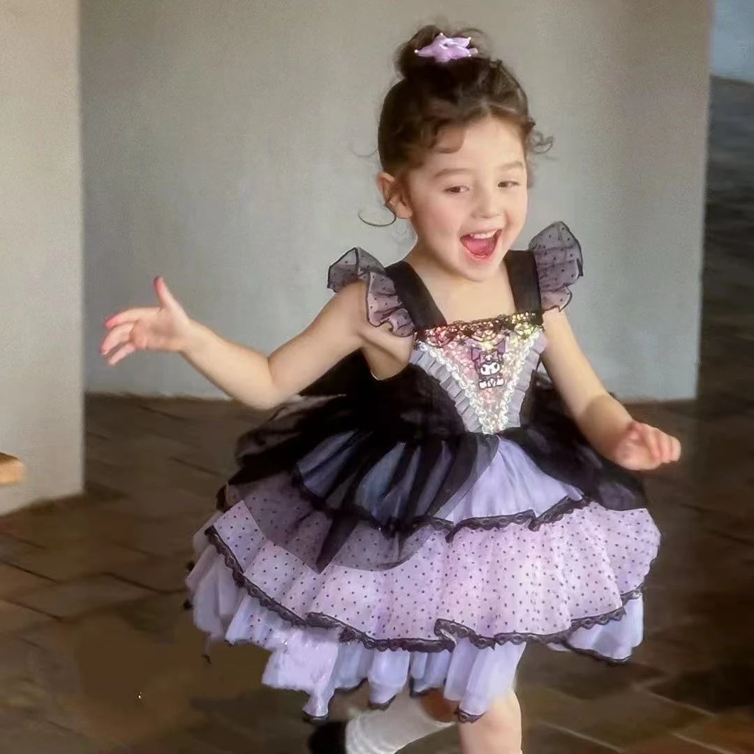 2025年夏季新款童装女童洋气百搭库洛米公主裙生日礼服库洛米裙子