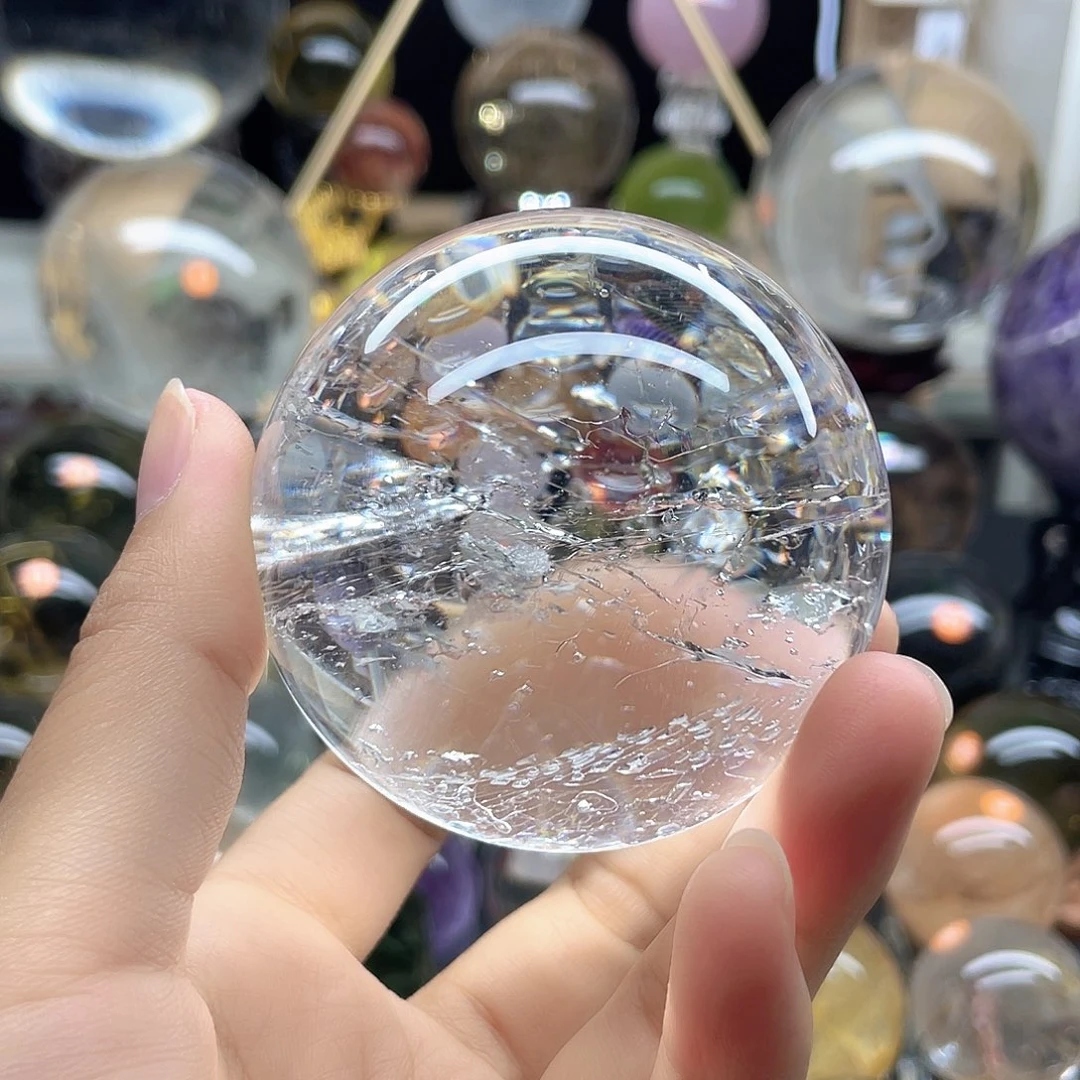 秋***哥水晶珠宝半成品未镶嵌白水晶水胆65