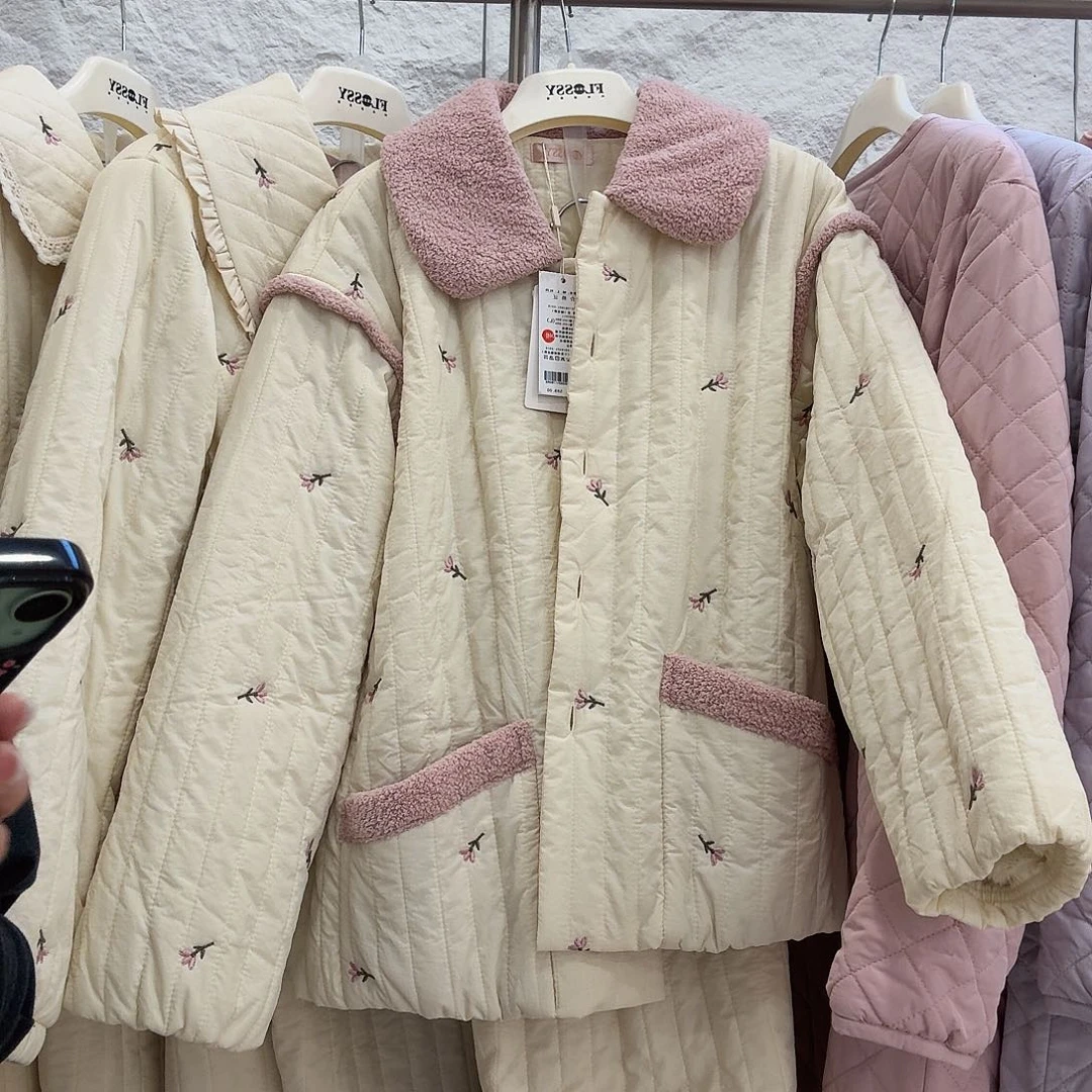 《***婷三醋酯纤维b35g211米底绣粉花2xl