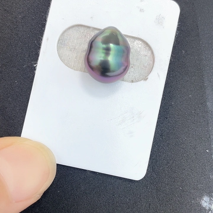 蛋****未镶嵌海水珍珠大溪地裸珠打孔不退换