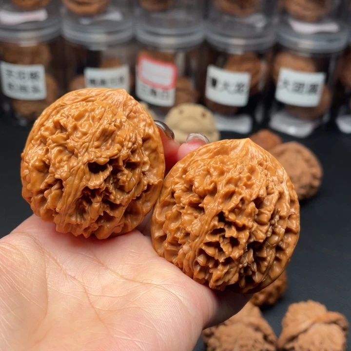 吊坠文玩核桃玉麒麟45