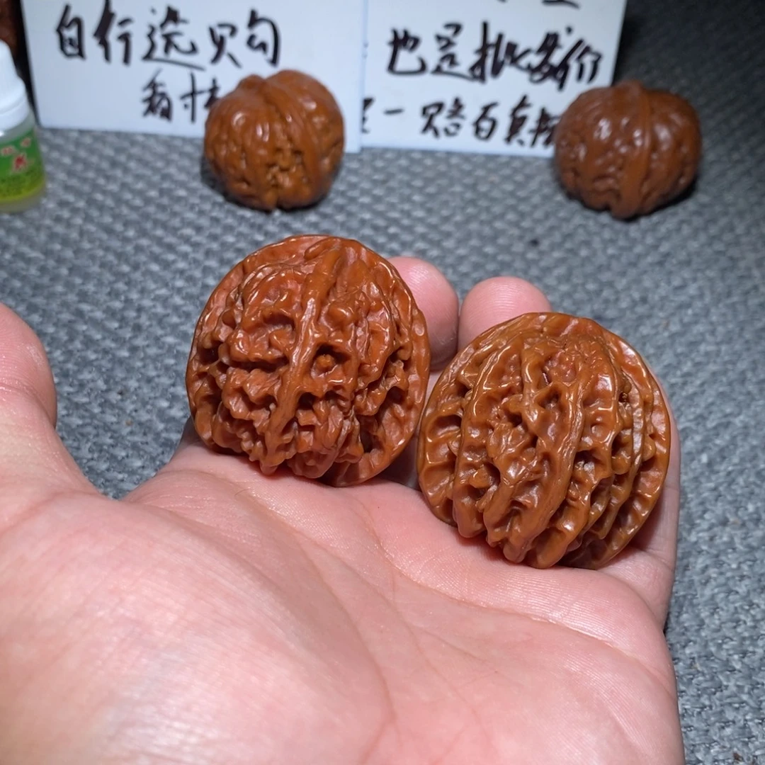 把件文玩核桃41精品苹果园干刷打底