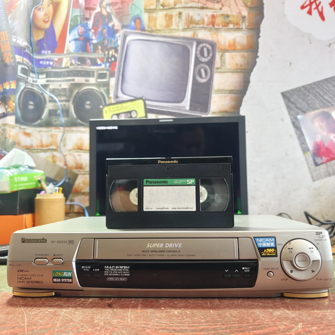 8新 Panasonic/松下 松下HD635录像机vhs格式正常使用老式录影机