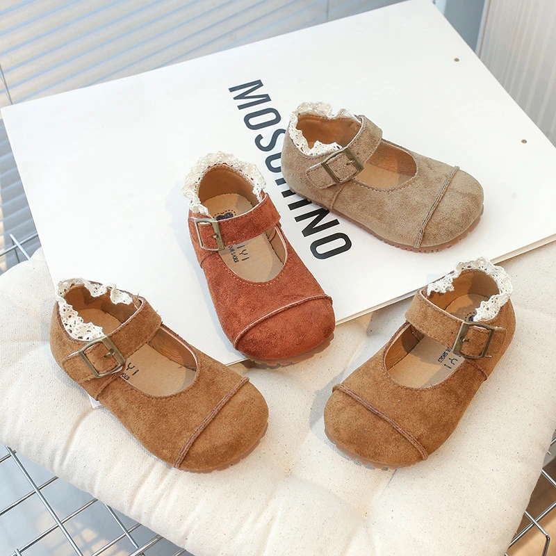 【蕾丝小香】2025春款时尚花边女玛丽珍鞋浅口圆头小皮鞋ZY381