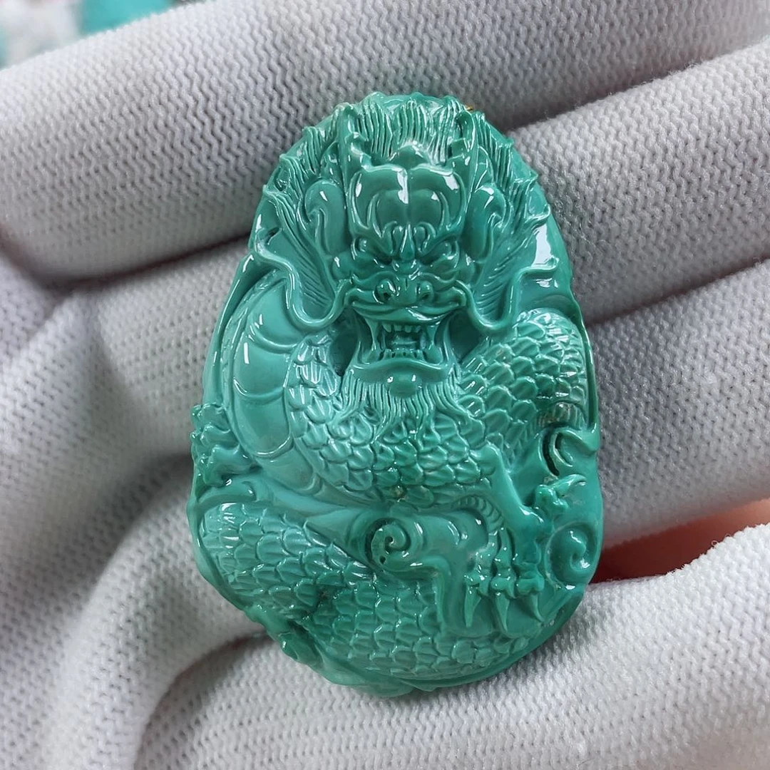 绿松石车挂未镶嵌