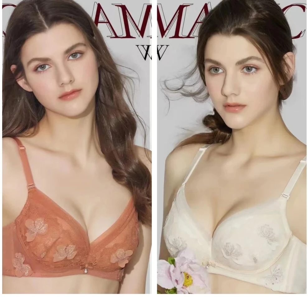 夏娃之秀非海绵性感聚拢收副乳调整型文胸9114/9115小胸时尚上托