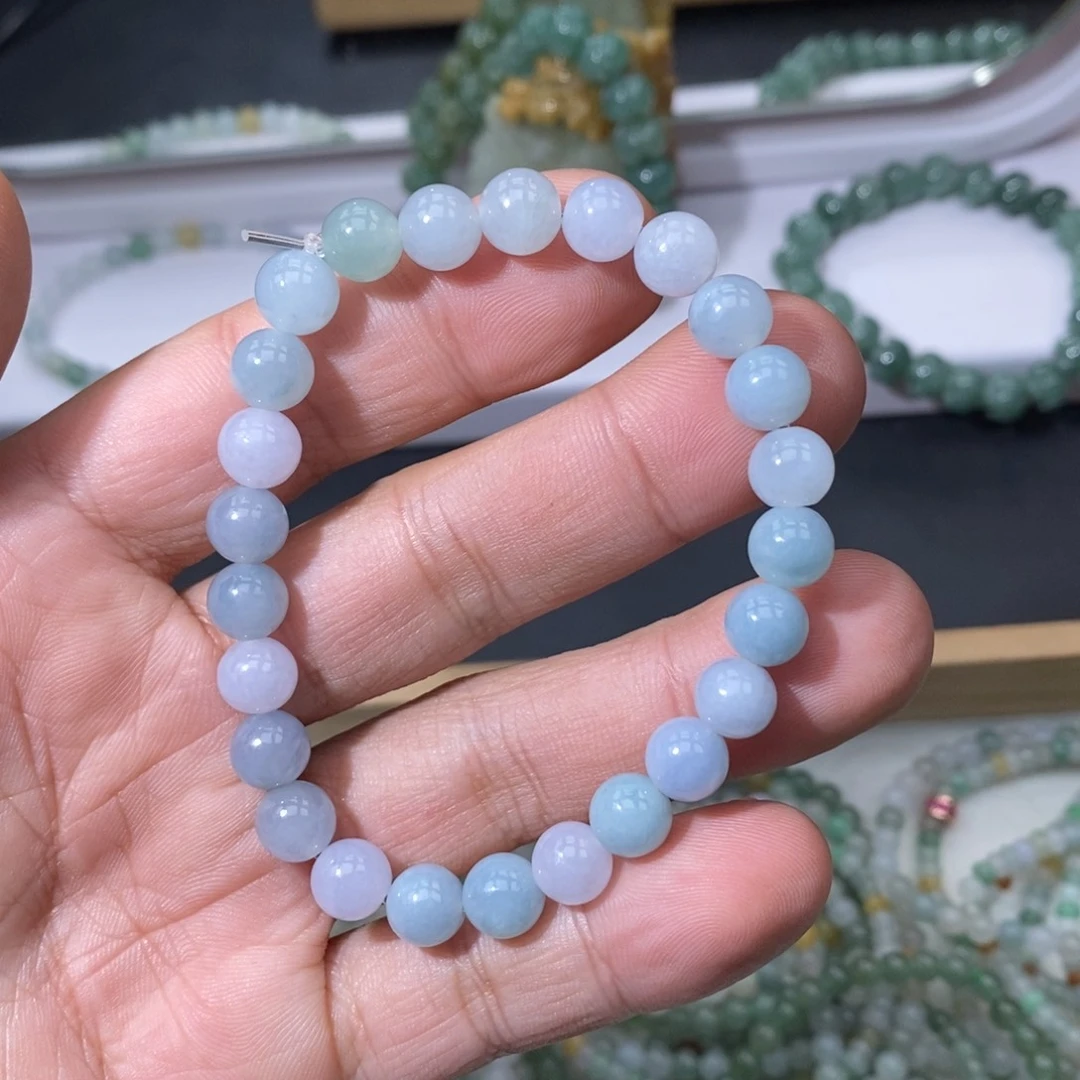 翡翠未镶嵌手链天然a货翡翠26
