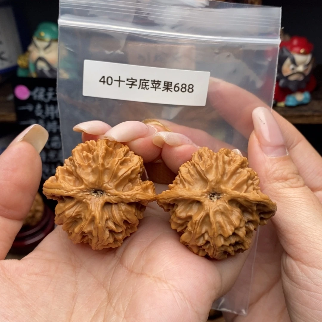 吊坠文玩核桃40十字底苹果园