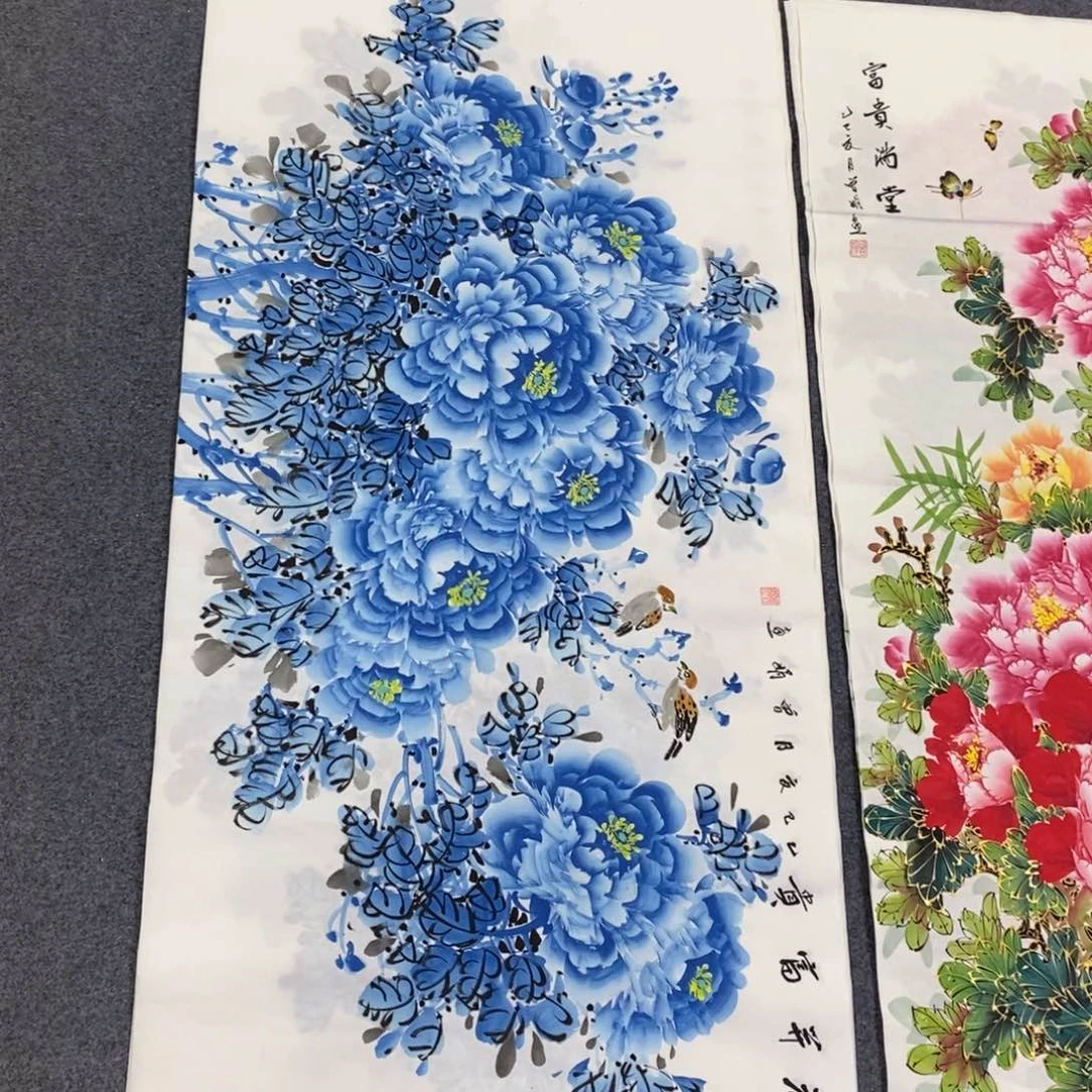 国画尺寸140✖️70四尺精品手绘画