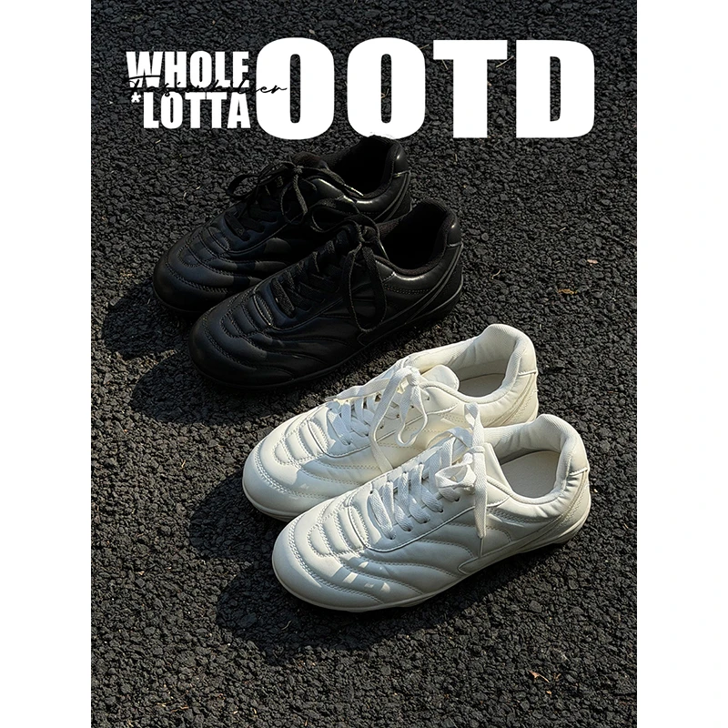 aoyo美式复古赛车鞋冬季新款轻便斜系带运动休闲德训鞋男潮鞋