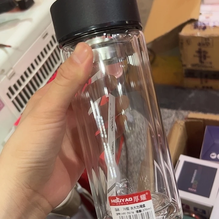 厚耀品牌340-大力 玻璃杯 微瑕。