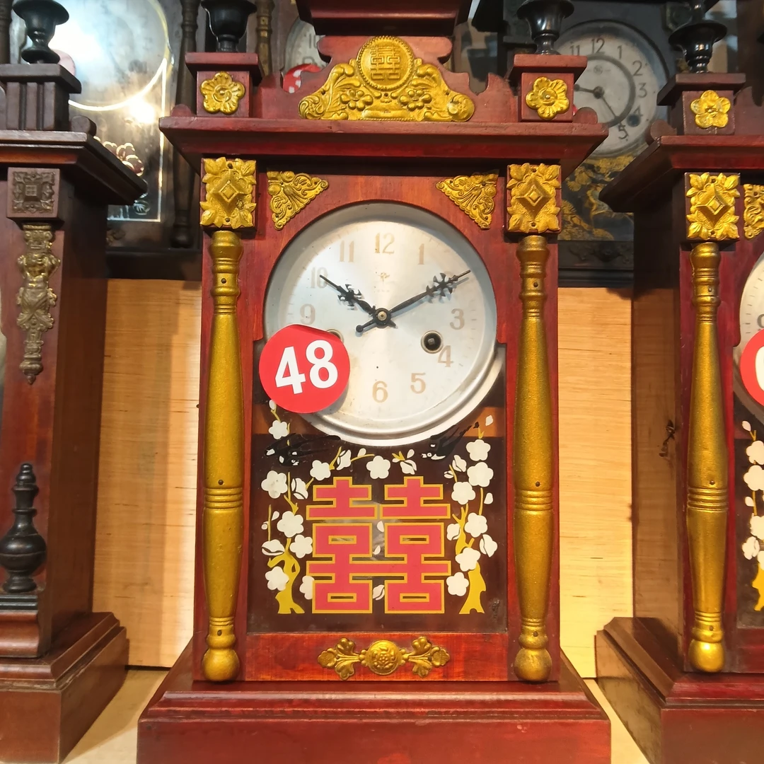 民俗座钟，北极星马头座钟，48号