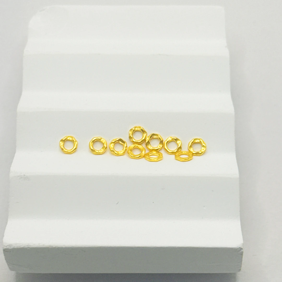 【金枝原】足金999小跑环配件