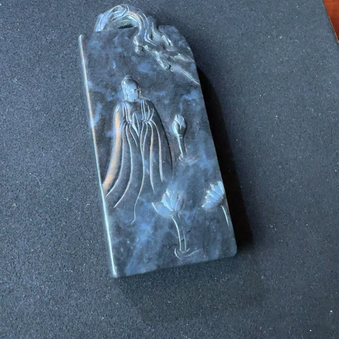 和田玉（墨玉）颈饰未镶嵌沅***爸