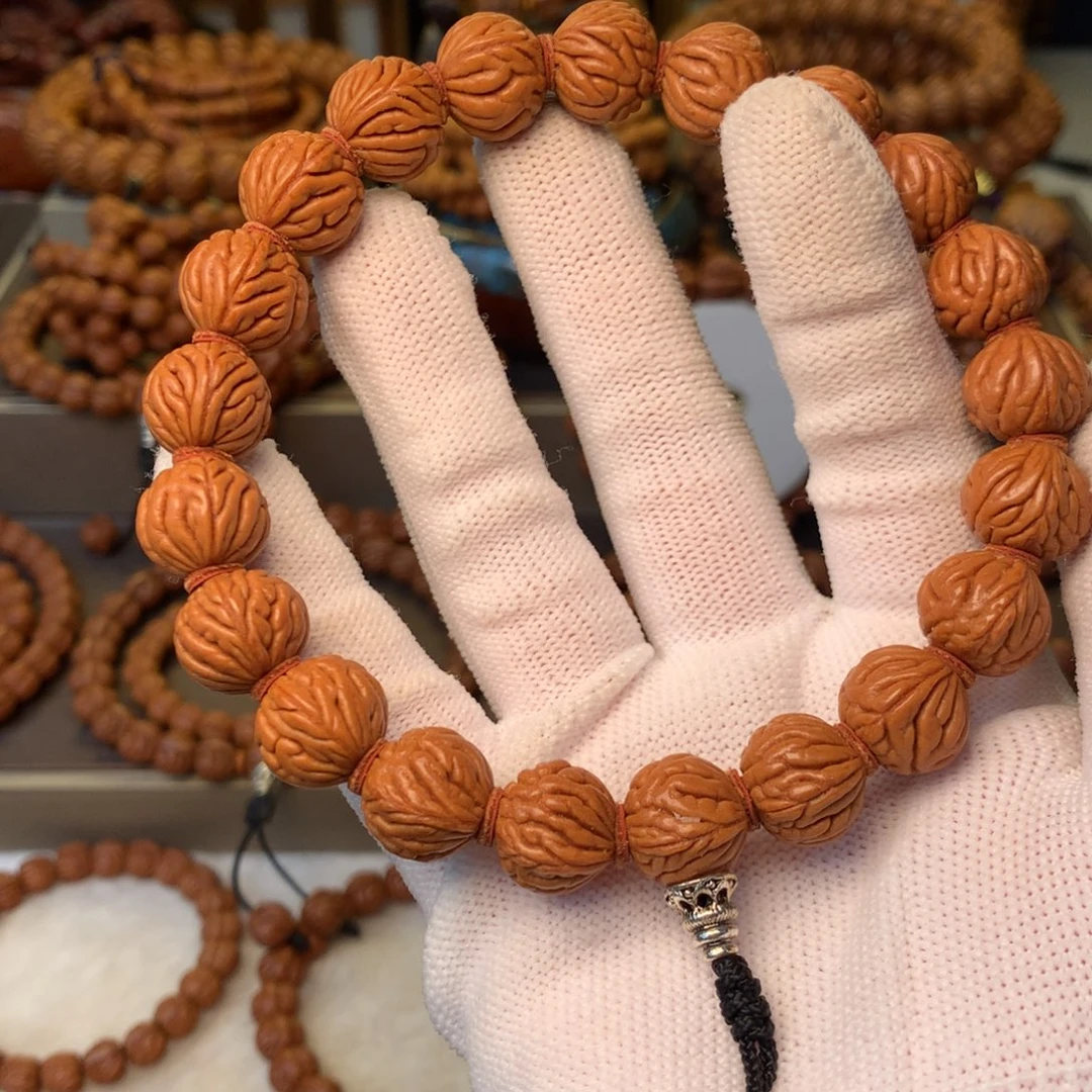 桃核手串秦岭龙纹