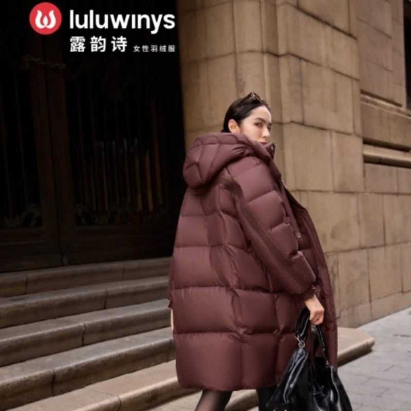 268702中长时尚休闲露韵诗羽绒服