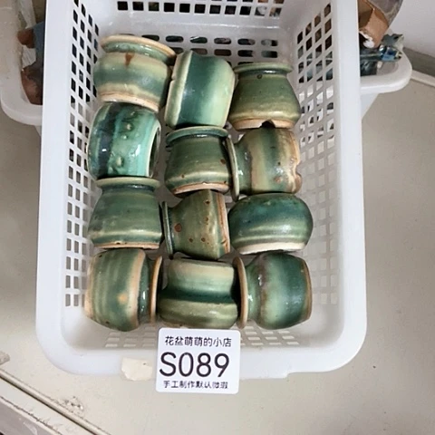 紫砂花盆089微瑕品口径2到3左右