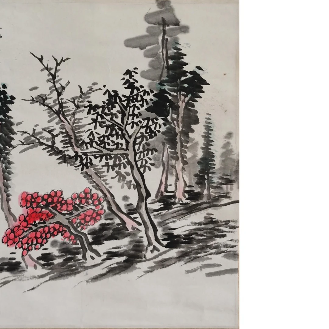 【辽拍】V240812-1-36《花卉》（1.1平尺) 纸本镜片 DD5