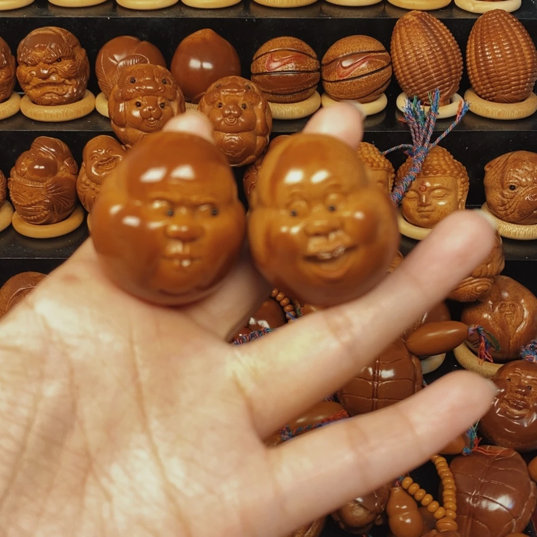 橄榄核手串/手链啊呆手球一对0078