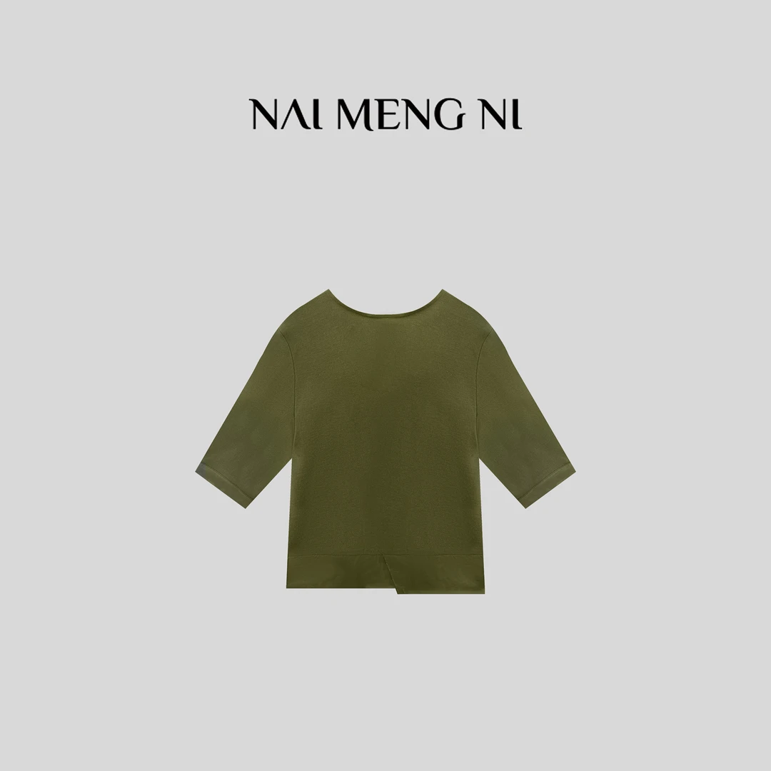 【齐齐定制】夏季薄款防晒显瘦时尚休闲后拉链设计师上衣 25N25200