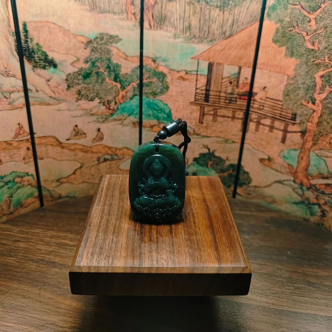 U和田玉观音吊坠0235