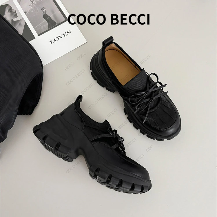 COCO BECCI  2025秋冬新款甜美重工老爹鞋