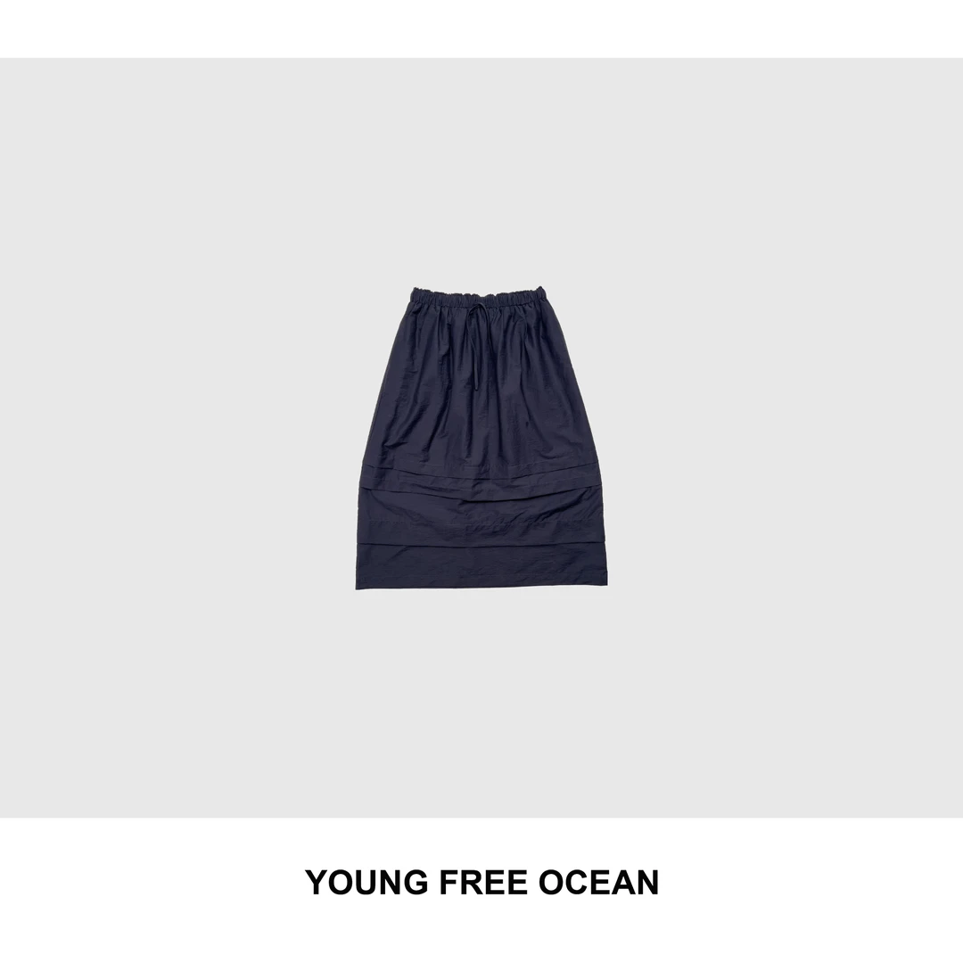 YOUNG FREE OCEAN2025春款 松紧腰蛋糕裙8673