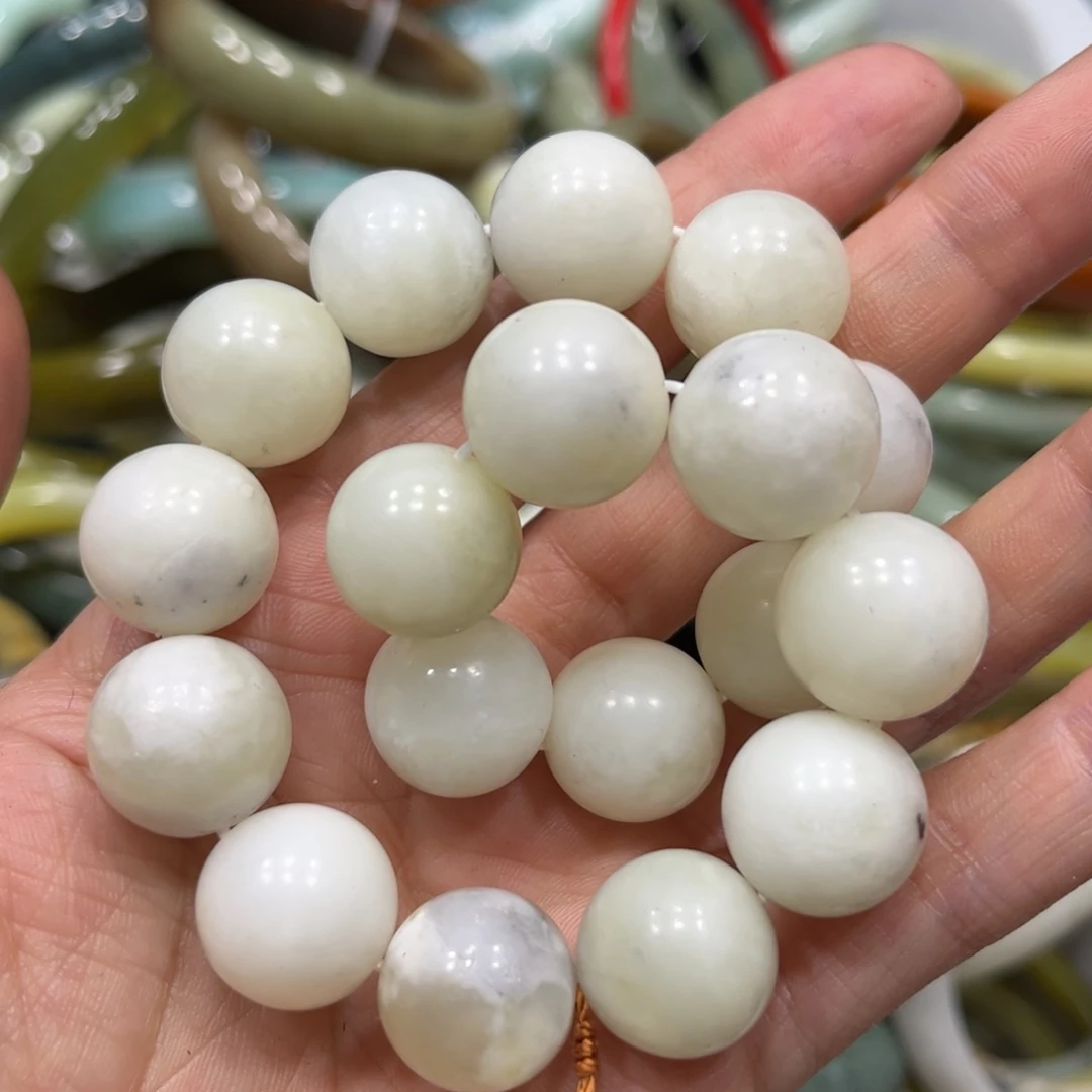 蛇纹石玉手链未镶嵌