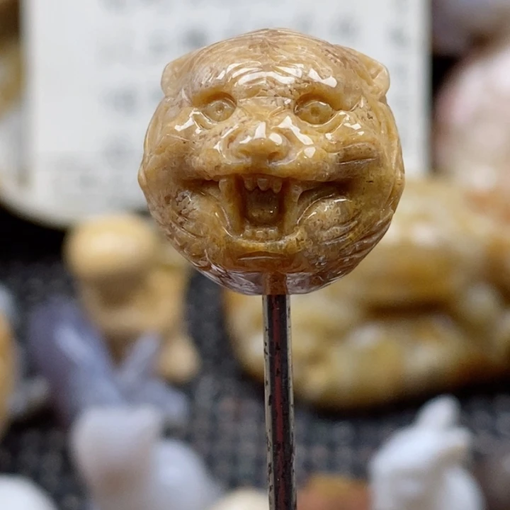 颈饰未镶嵌硅化珊瑚（珊瑚玉）