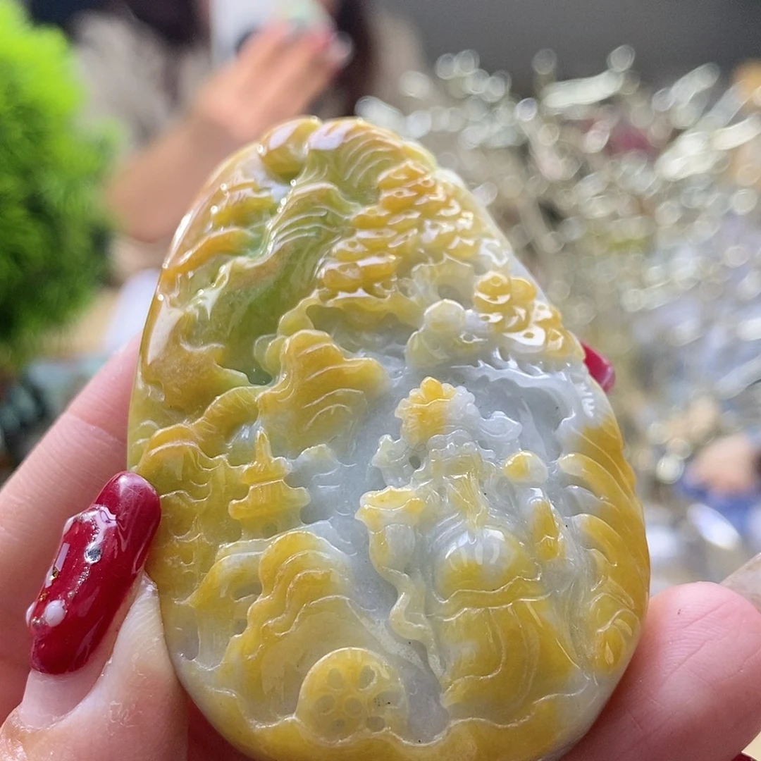 【闪购商品】翡翠颈饰未镶嵌财神