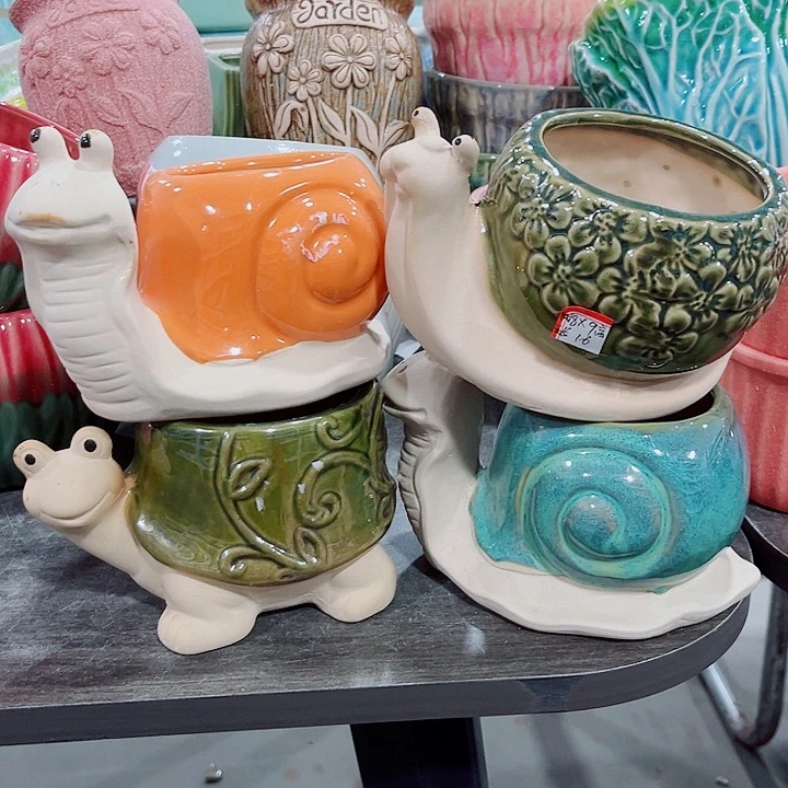 多肉陶瓷花盆满10元包邮