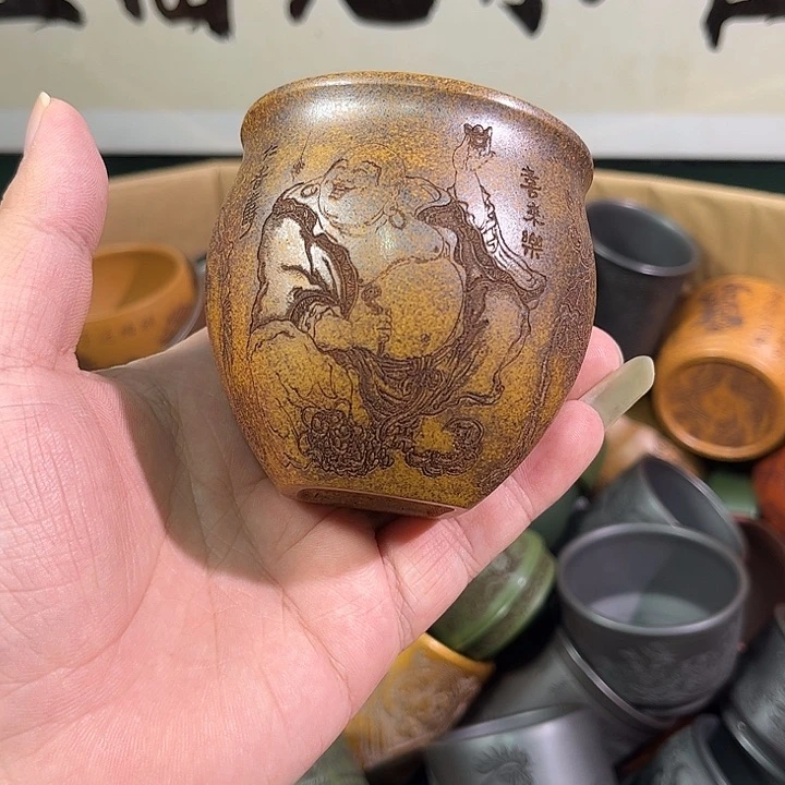 茶杯紫砂全手工紫砂主人杯