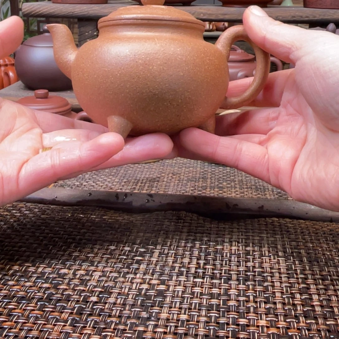 紫砂茶壶宜兴原矿紫砂手工制220