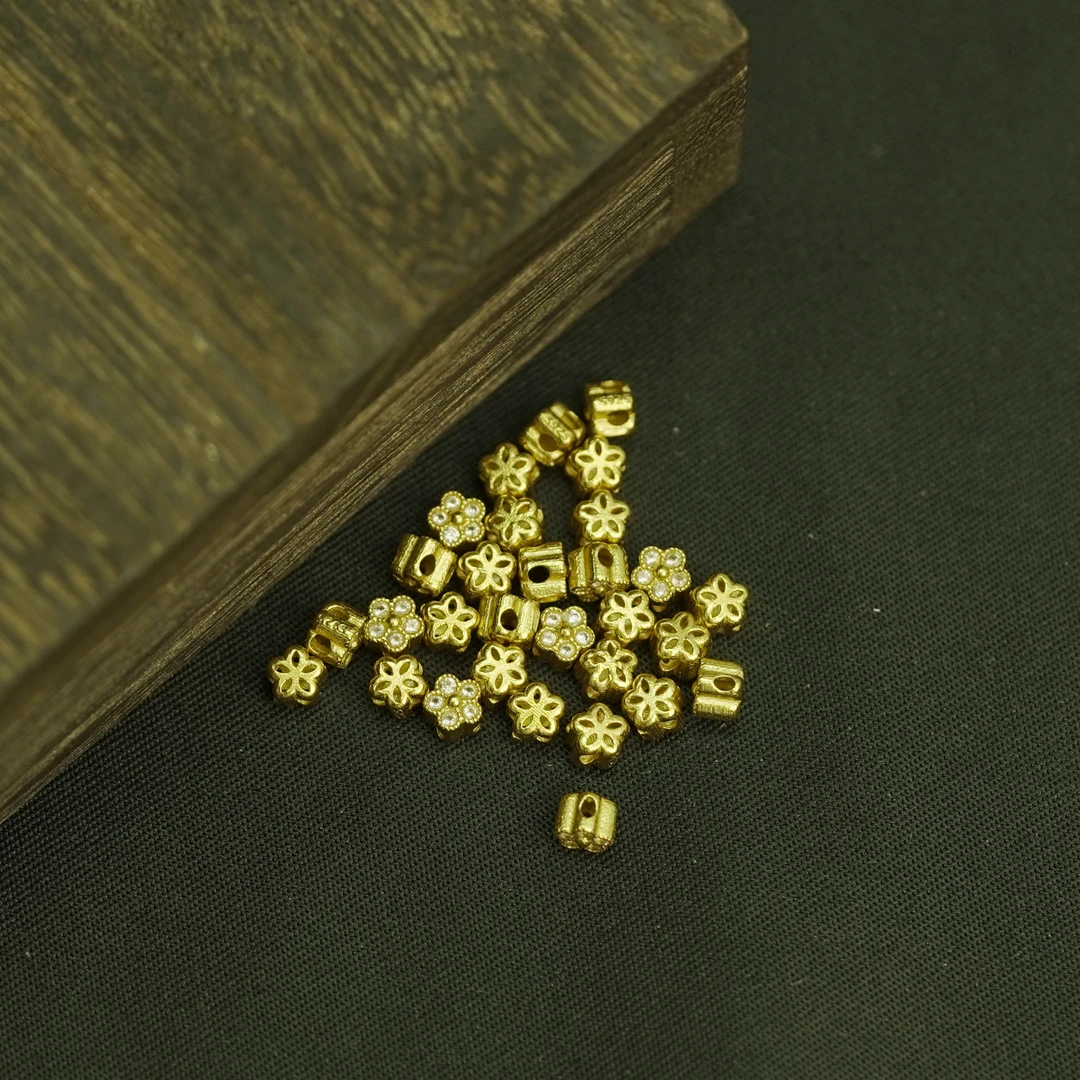 925银银制品 【发1颗】4*3.5MM 银饰散珠DIY文玩珠宝PJ147