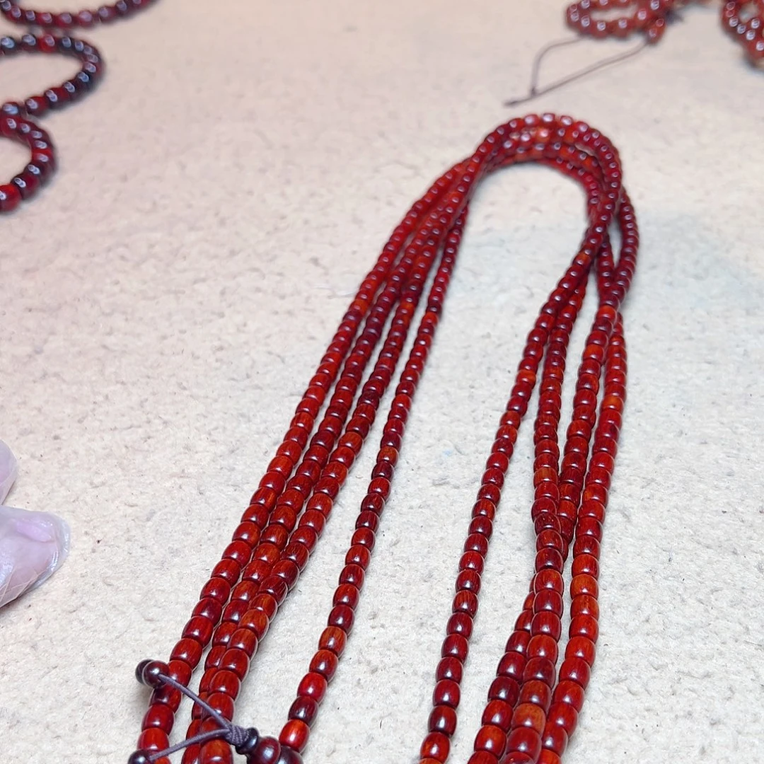 手串/手链小叶紫檀55直切帝王泥龙鳞底