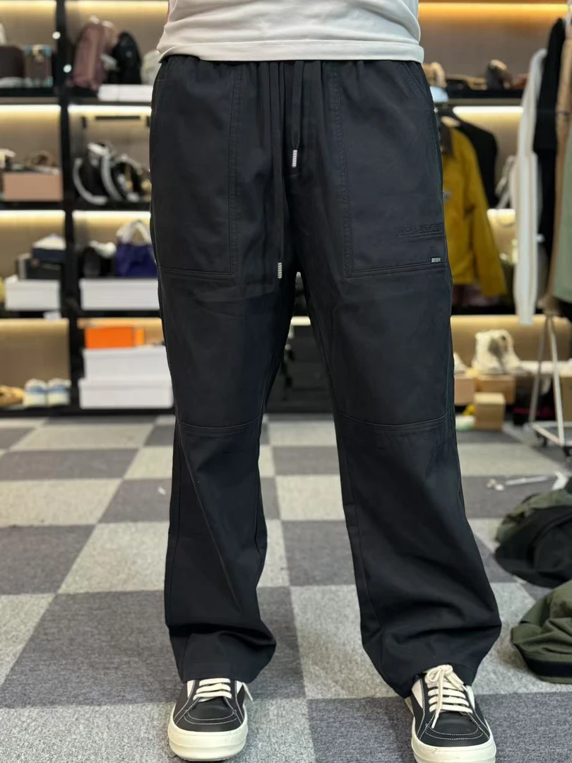 28136-秋冬时尚潮流抽绳收紧腰抽绳裤F