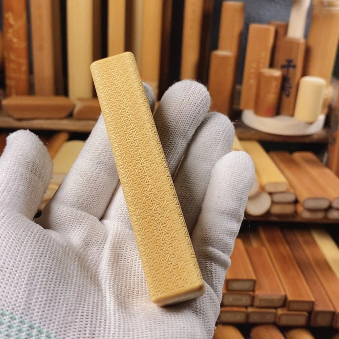 实心玉竹文玩手把件