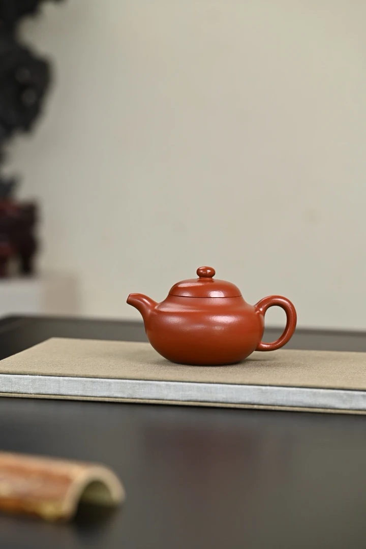 柿圆』 皱皮朱泥·容量200cc·9孔出水