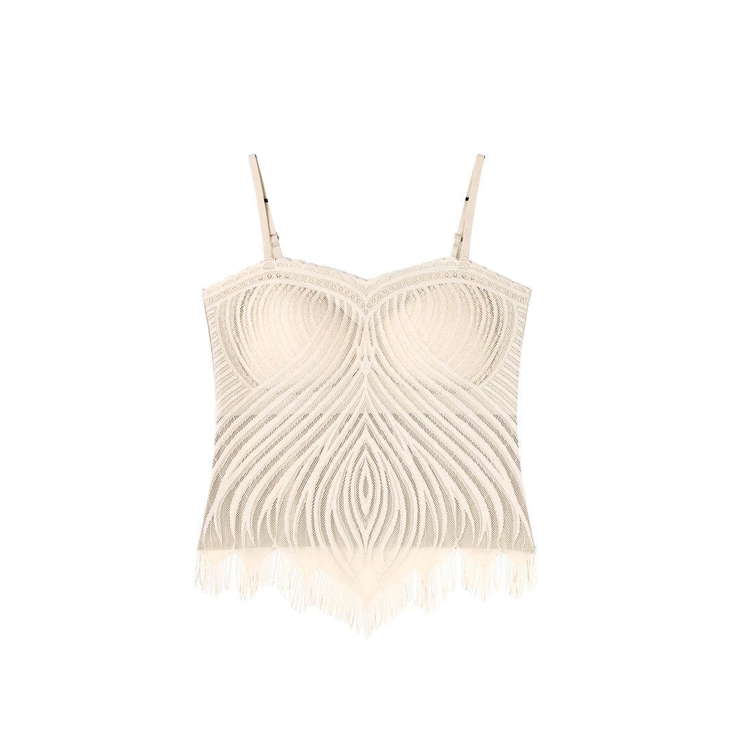 粉红PINK丨“体面单品”设计感流苏百搭美背内搭FH25C3S2107