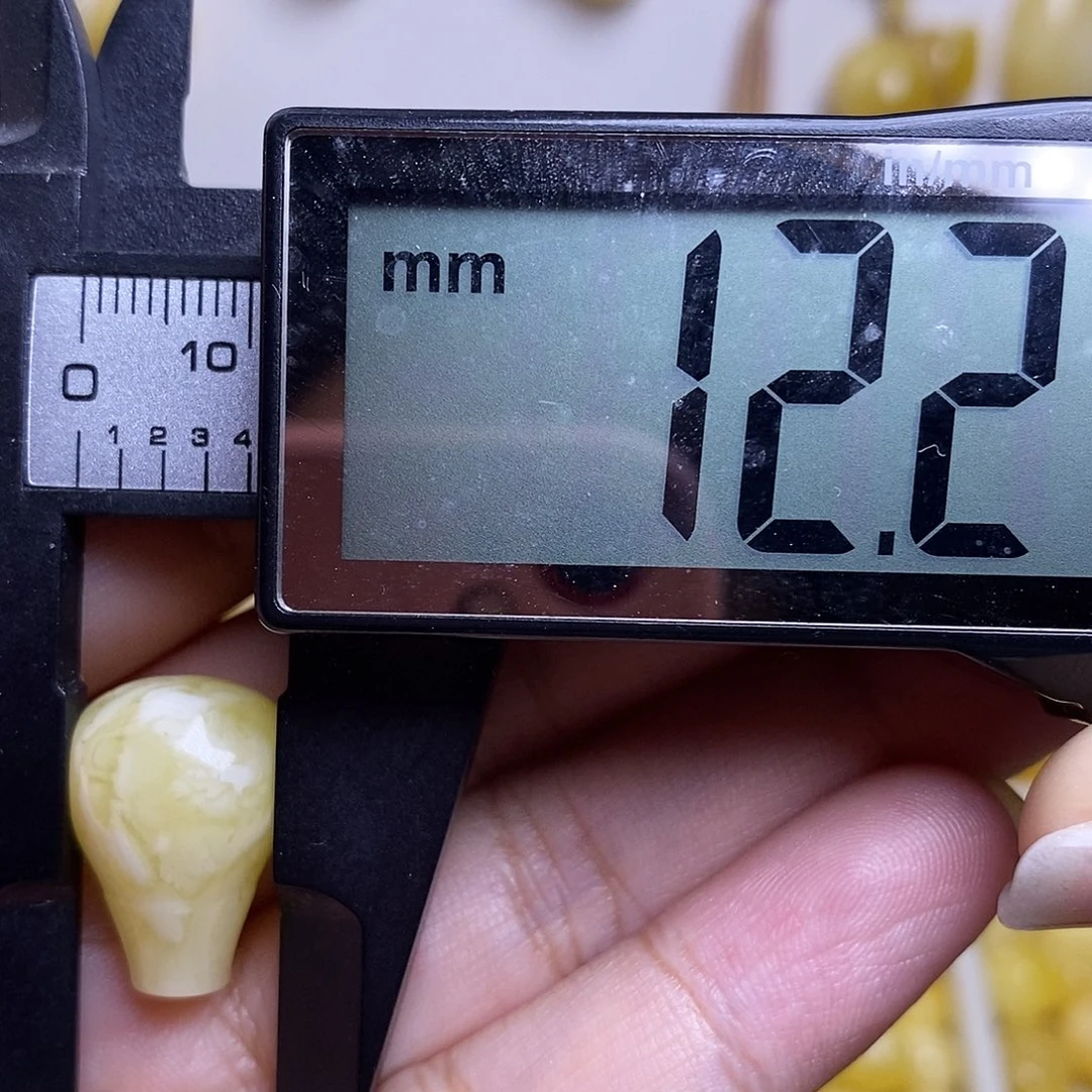裸石琥珀未镶嵌蜜蜡三通