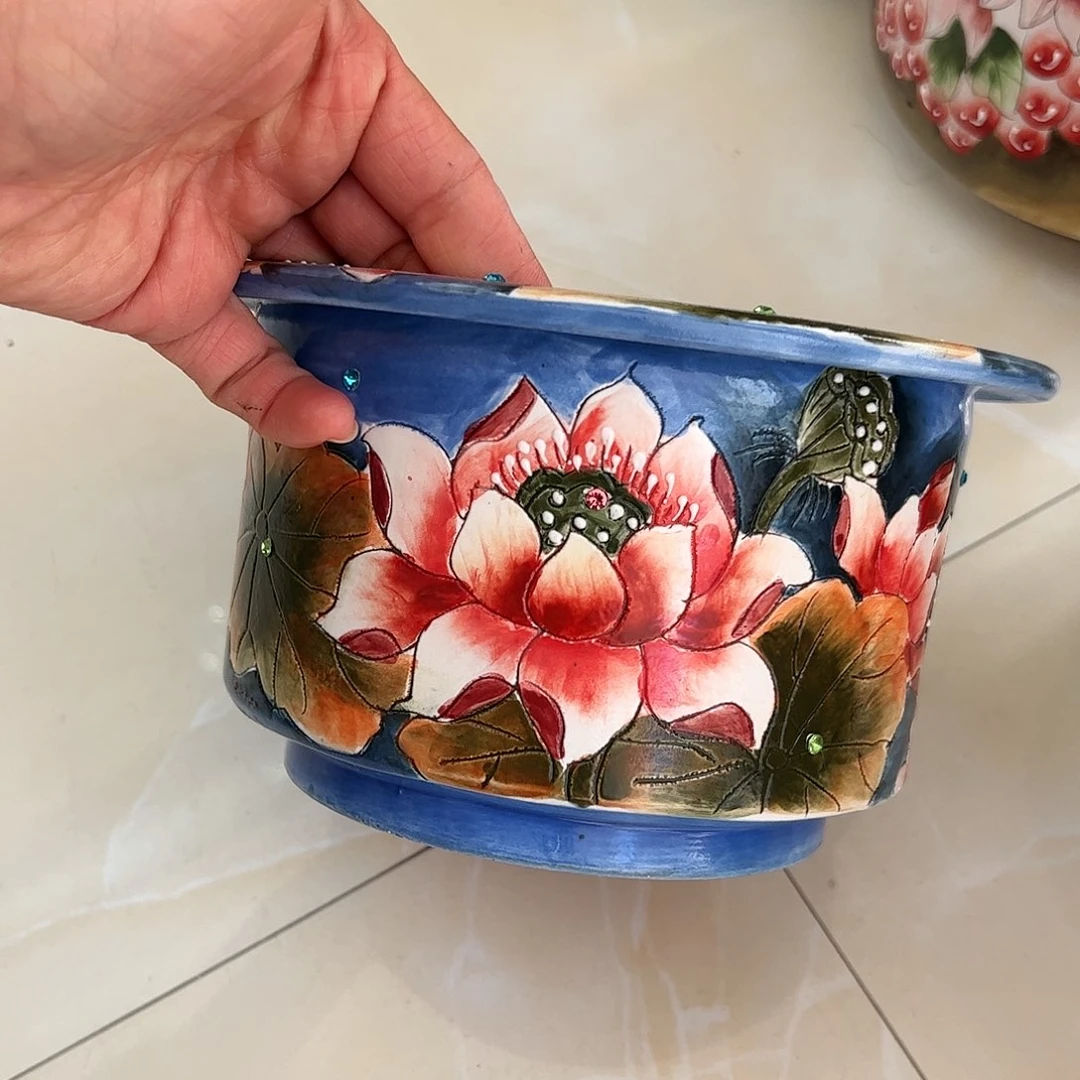 景德镇陶瓷花盆景德镇陶瓷花盆