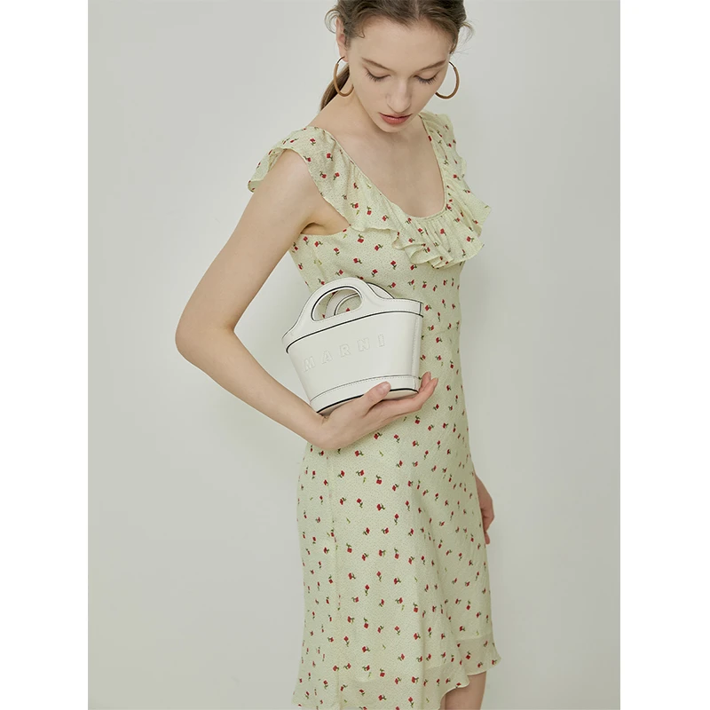 断码折扣| 樱红少女 法式碎花连衣裙夏日短小飞袖MSBHQ0215