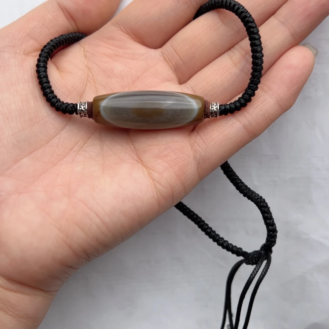 玛瑙/玉髓颈饰未镶嵌麻***串