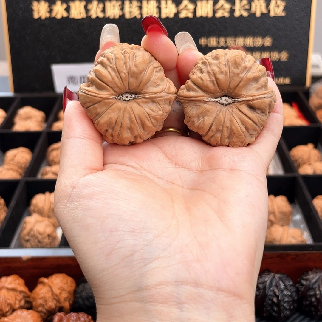把件文玩核桃42南瓜全品近圆深凹底近正肩42A7