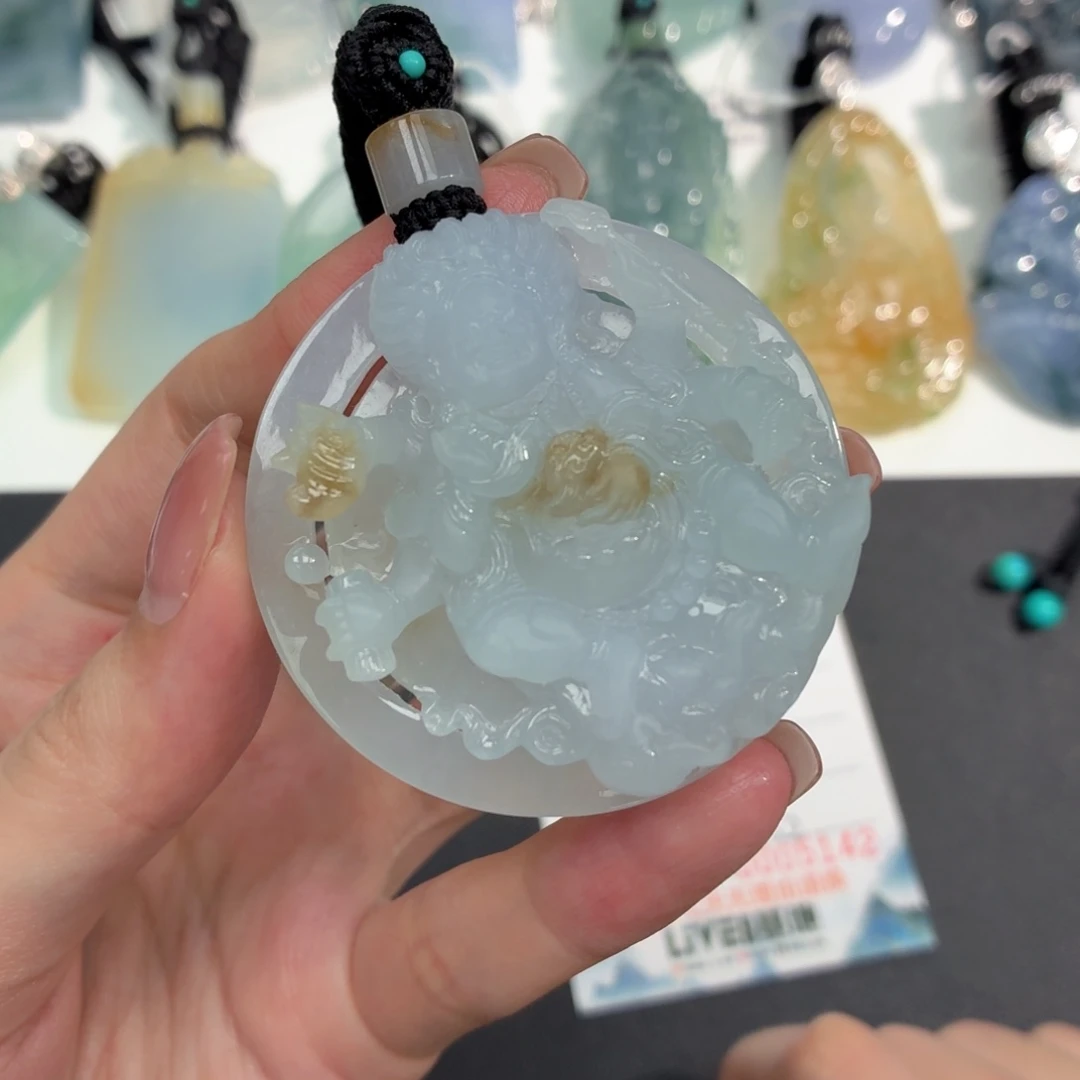 翡翠未镶嵌挂件缅甸天然A货翡翠